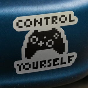 Control Yourself Sticker - car enthusiast energy | Birthday Gift for Car Guys, Weatherproof Vinyl, Vinyl Decal, Car Culture, Outdoor Rated
