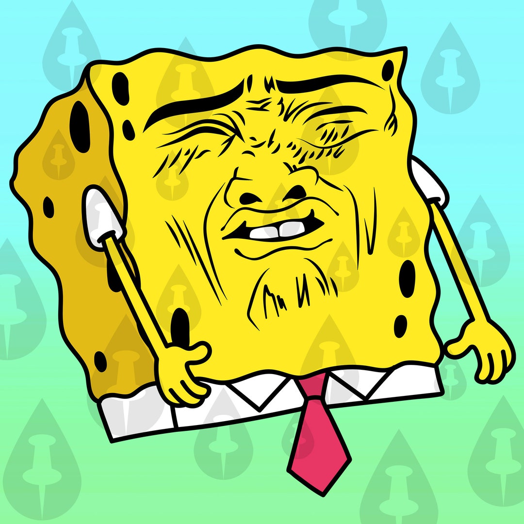 SPONGEBOB MEME funny face | Sticker