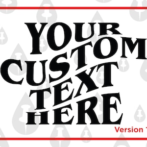 Custom Antisocial Club Personalized Text SVG -  Customized Warped Words Holiday Craft Vector files for Cricut, Crafts, Promotions Instagram