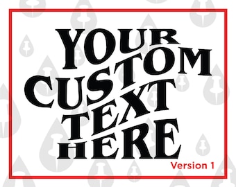 Custom Antisocial Club Personalized Text SVG -  Customized Warped Words Holiday Craft Vector files for Cricut, Crafts, Promotions Instagram