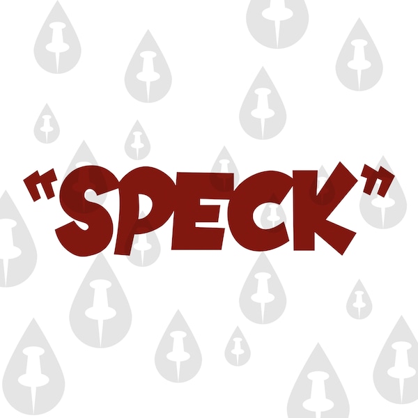 Speck -  Pee Wee's Big Adventure - Dog Bowl Name SVG