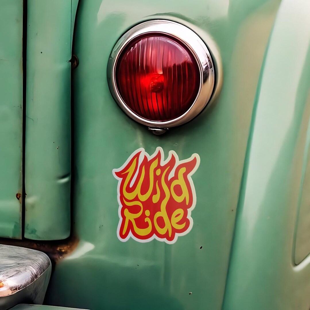 Wild Ride Sticker - Old School Car Life | Affordable Gift for Him or ...