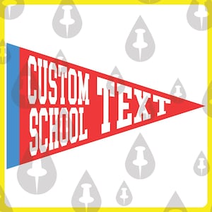 パーソナライズされたテキスト SVG / PNG ペンダント - 学校のスピリット イベント、応援集会、子供の寝室の壁アート、またはフットボール ゲームに最適なカスタム DIY