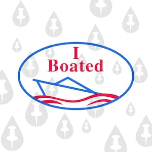 I Boated - Varen Stemmen Verkiezingsdag Grappige meme SVG digitale download voor Cricut