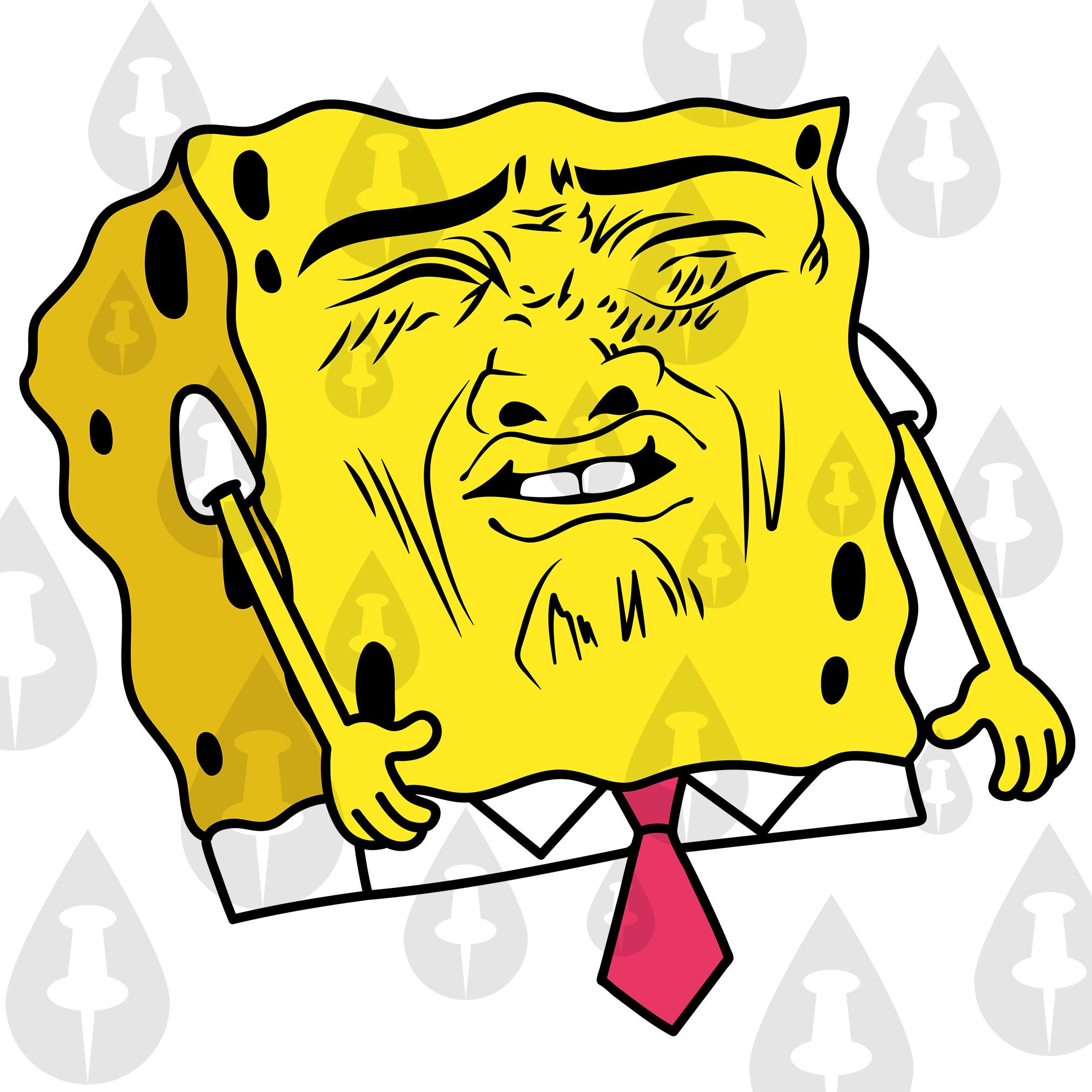 Spongebob Dank Face Meme Funny Sponge Bob Square Pants 