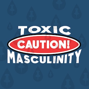 ¡Precaución! Masculinidad tóxica: señal de advertencia para personas que se comportan de forma masculina en público y feministas - SVG para Cricut y republicaciones