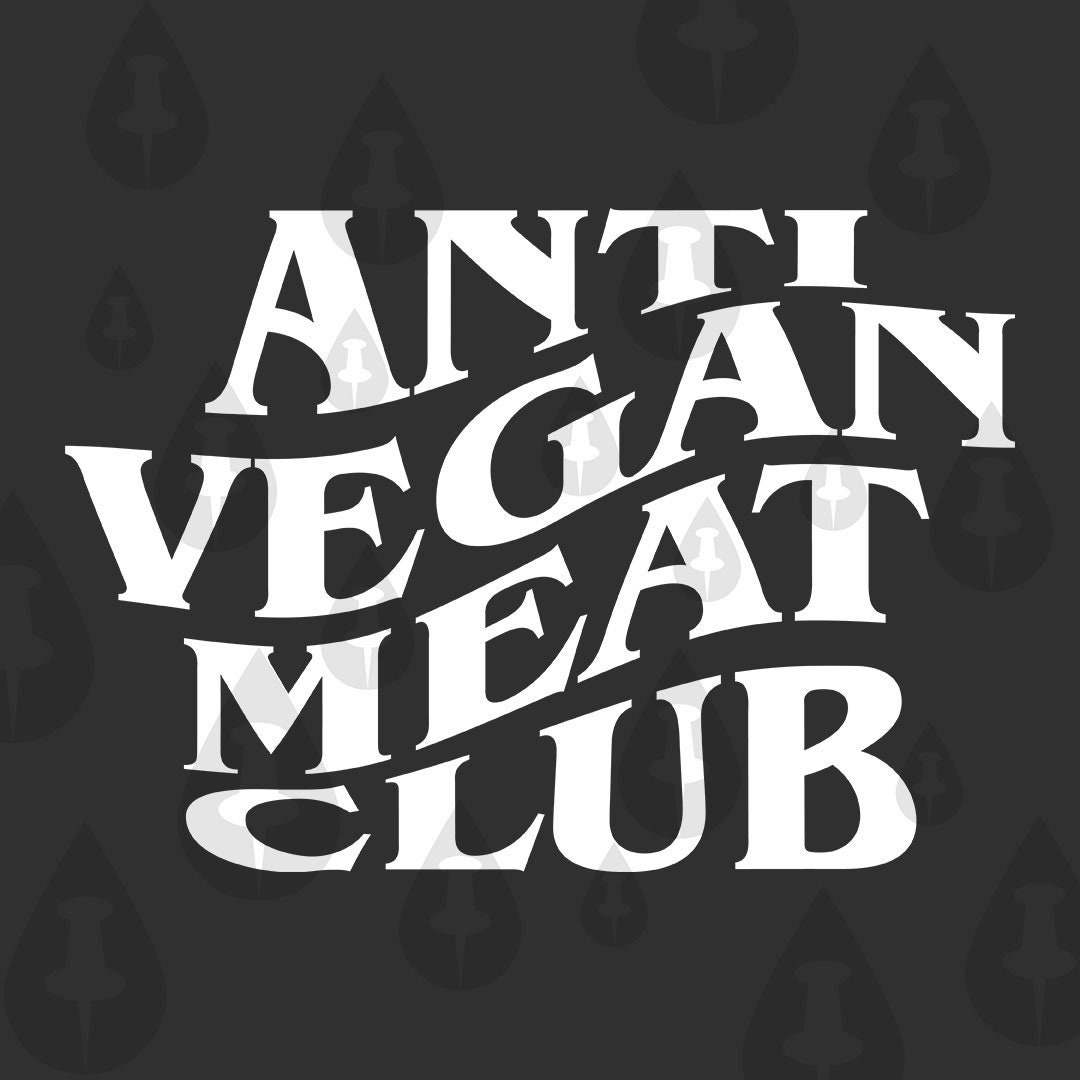 "Anti Vegan I Love Steak" Funny Bumper Sticker - Vinyl Glossy Sticker For Cars, Trucks, Windows, And More