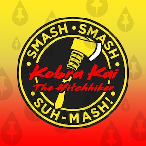 Kobra Kai, l'auto-stoppeuse brandissant la hache de guerre - Straight Outta Dogtown - Smash Smash Suh-Mash vidéo virale SVG pour Cricut & repost Instagram