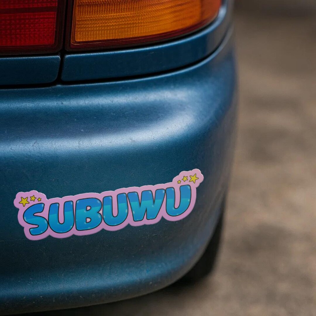 SUBUWU Kawaii Sticker - Adorable Anime-inspired Design for Subie Lovers ...