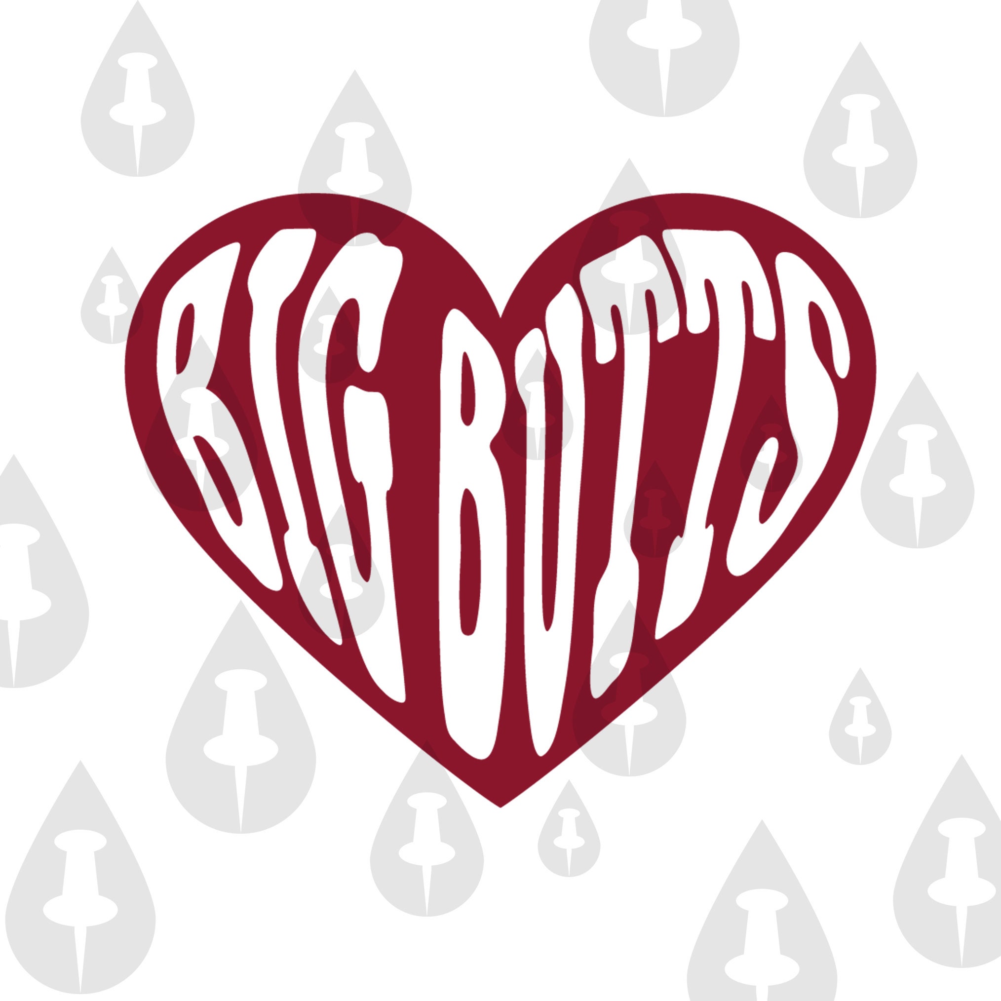 2028px x 2028px - Big Butts Inside of Heart Funny Heart Buttocks Booty Love - Etsy New Zealand