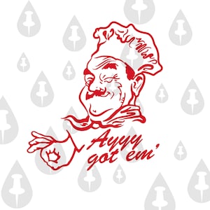 Ayyy Got Em -  Pizza Box Chef Meme | Circle Look Game SVG