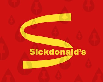 Sickdonald's - Mc Donald's Logo Meme - SVG Vector & Print Pack