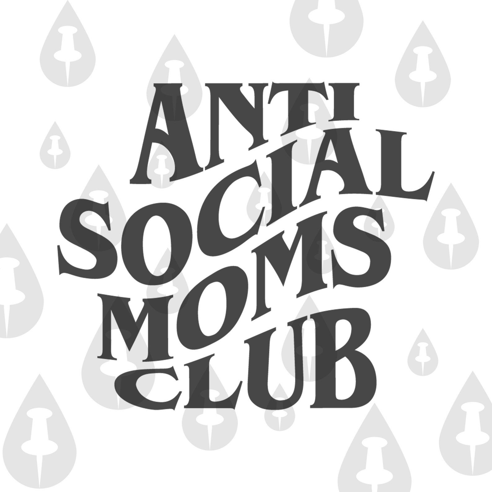 Antisocial Moms Club SVG Cricut Vector Halloween Spooky Moms | Etsy