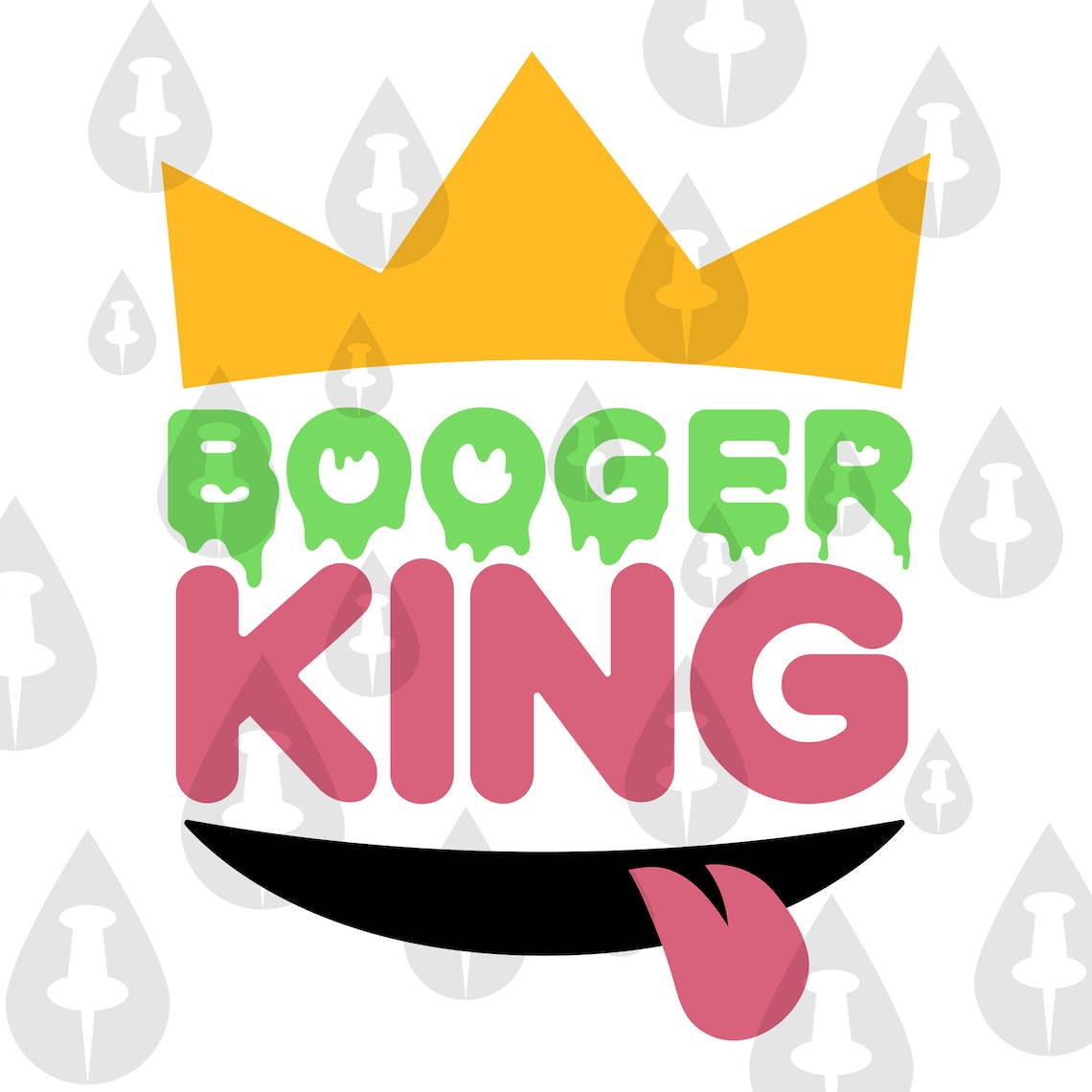 Booger King Funny Burger King Meme / Baby Picking Nose Logo Etsy