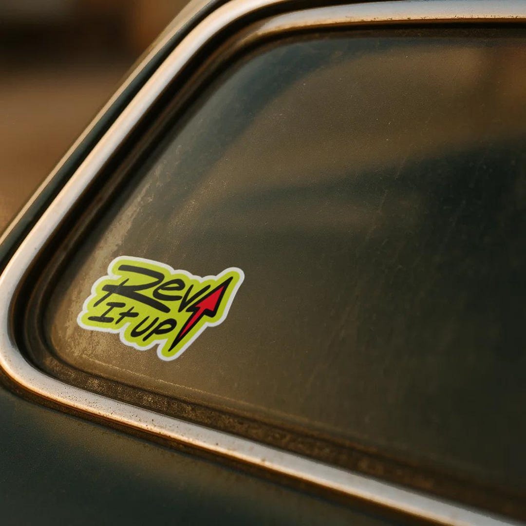 Rev Machine Sticker Rev It up Sticker - Car Enthusiast Energy | Gift for Him, Dad or ...