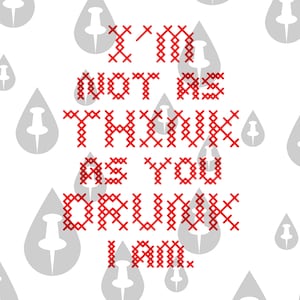 I&#39;m Not As Think As You Drunk I Am SVG - Funny Christmas Sweater Design - Drink Responsibly Holiday Spirit Party Cocktail Shirt Design Idea