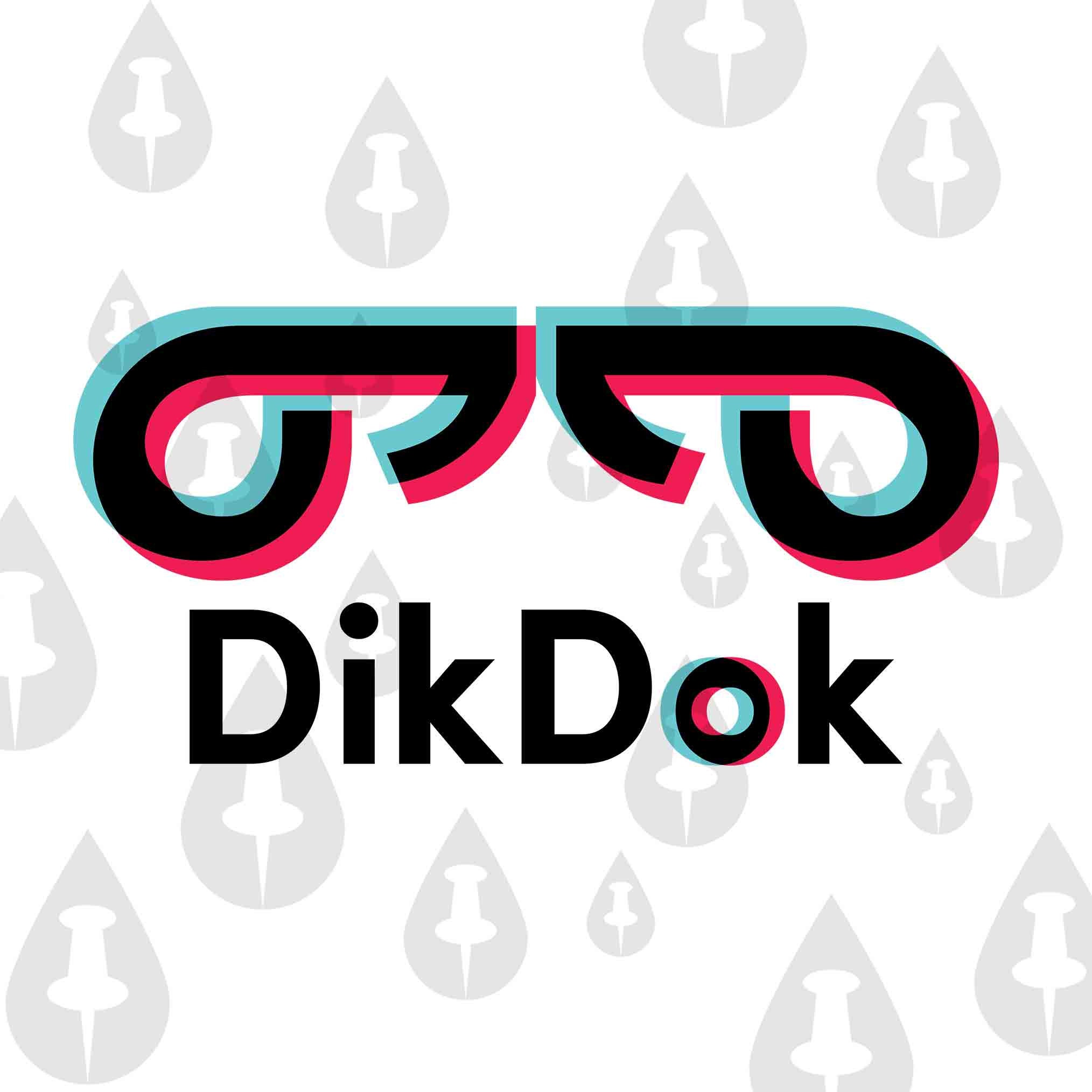 Dik Dok Tik Tok Dick Dock Logo - Funny Meme SVG, valentines day gift for him, valentines day gift for her, bdsm, self gift, gay, kink fetish