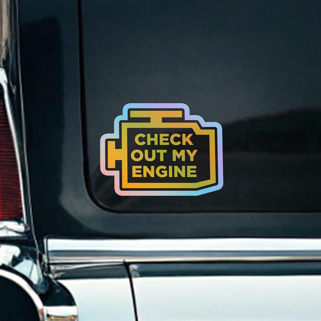 Check Out My Engine Holographic Car Sticker – Inspirational Tuner / JDM ...