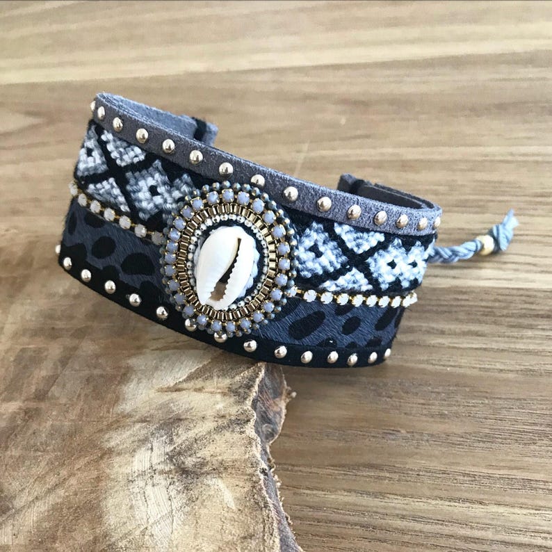 Shell cuff bracelet