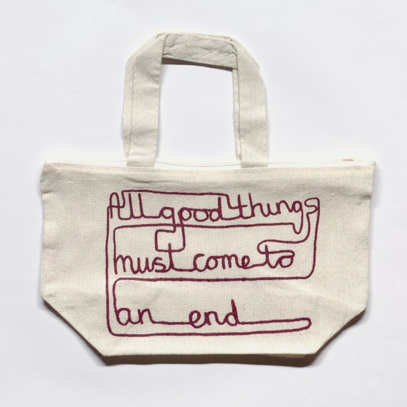 zip up tote bag