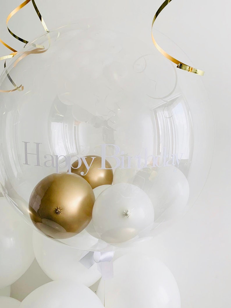 Balloon Vinyl Balloon Decal Custom Vinyl Sticker Name Etsy