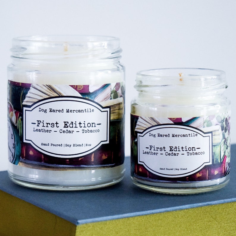 Book Lover Candle Nerd Candle Library Candle Scented Etsy