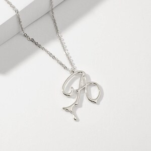 Dripping Initial Pendant Sterling 