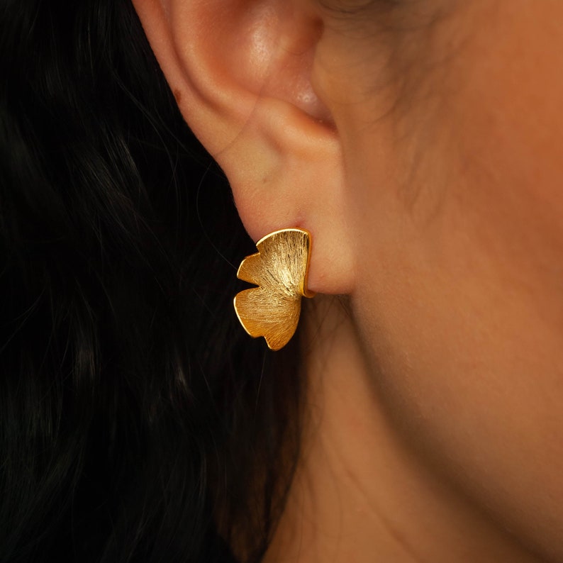 Sweet Ginkgo Stud Earrings