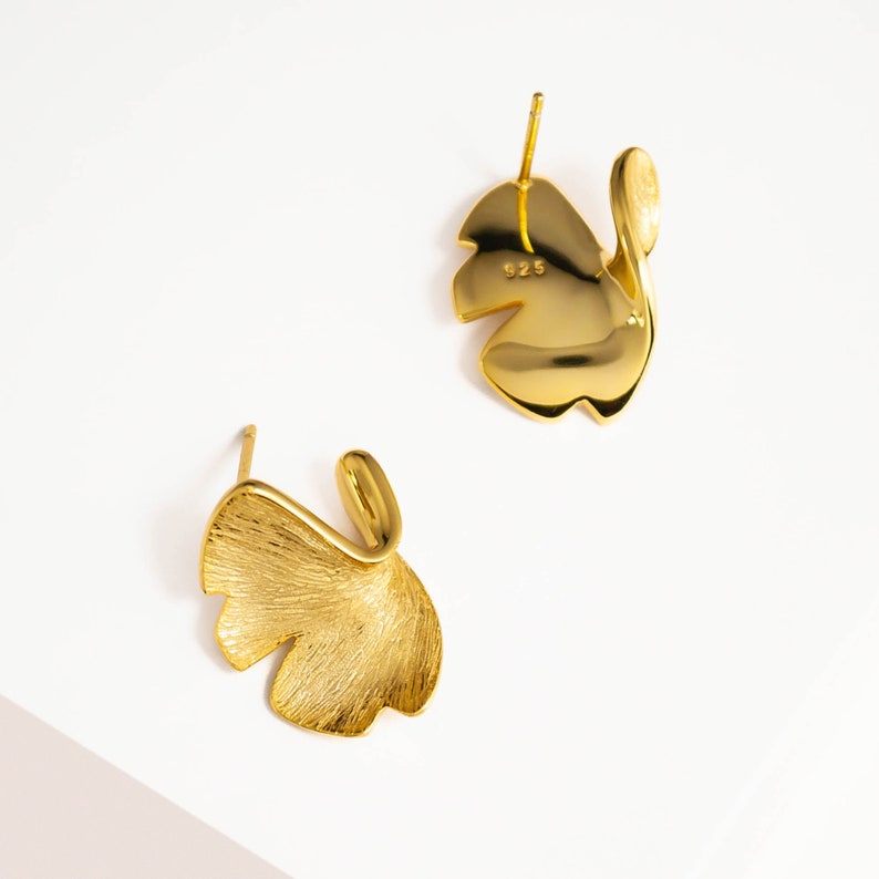 Sweet Ginkgo Stud Earrings