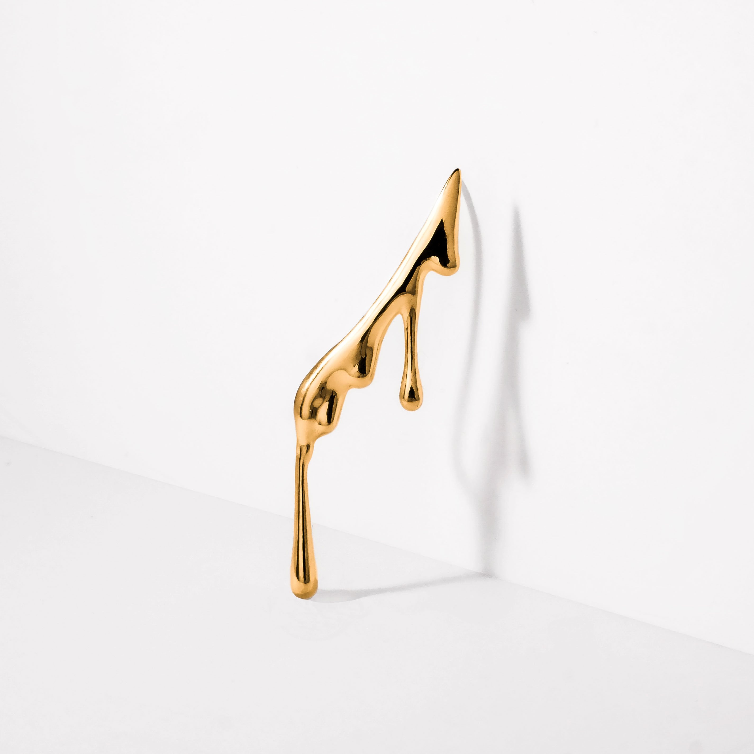 Dripping Ear Climber | 24k Gold Vermeil | Earrings | Minimalist Jewel…