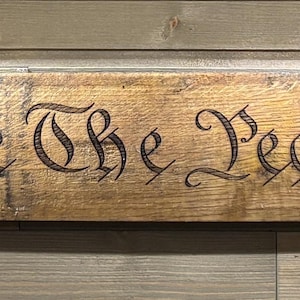Authentic Bourbon/Whiskey Barrel Stave - Wall Sign - FREE Personalization - Mancave, Den, Bar