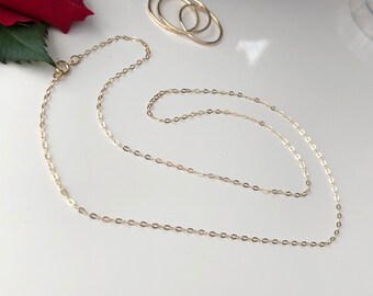 Delicate 9 Carat Gold 18inch Necklace 