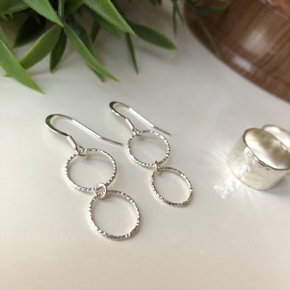 Etsy silver deals drop earrings