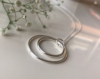 Collier en argent sterling/Bijoux en argent/Bijoux pour femme/Bijoux en argent/Argent sterling/Minimaliste/Argent massif