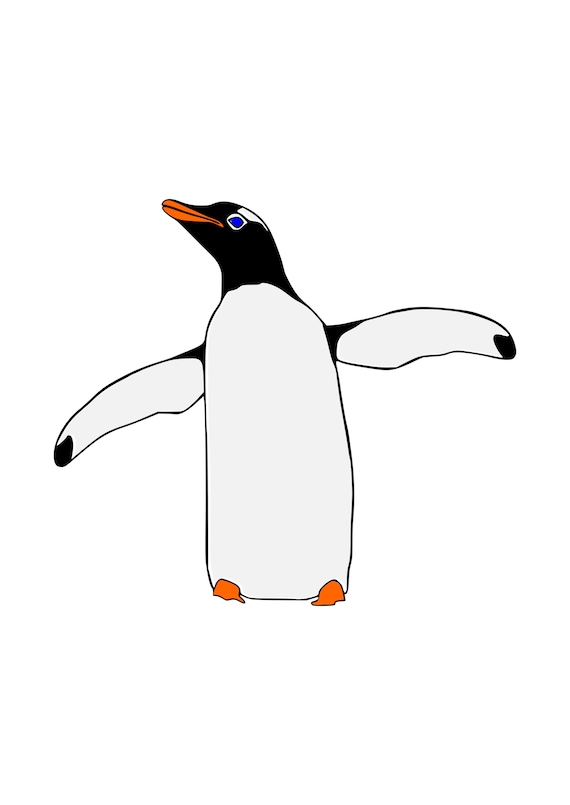 Open Arms Layered Penguin for Cricut and Silhouette Etsy