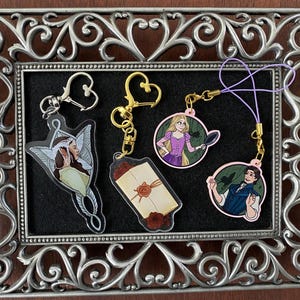 Acrylic Charms - New Dream, Double Sided Star, or Love Letter