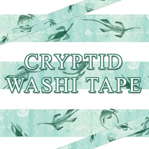 Loch Ness Monster Nessie Cryptid Washi Tape