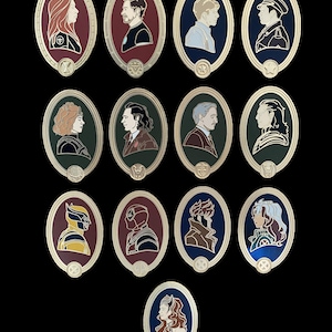 SUPERS Character Cameo Hard Enamel Pins