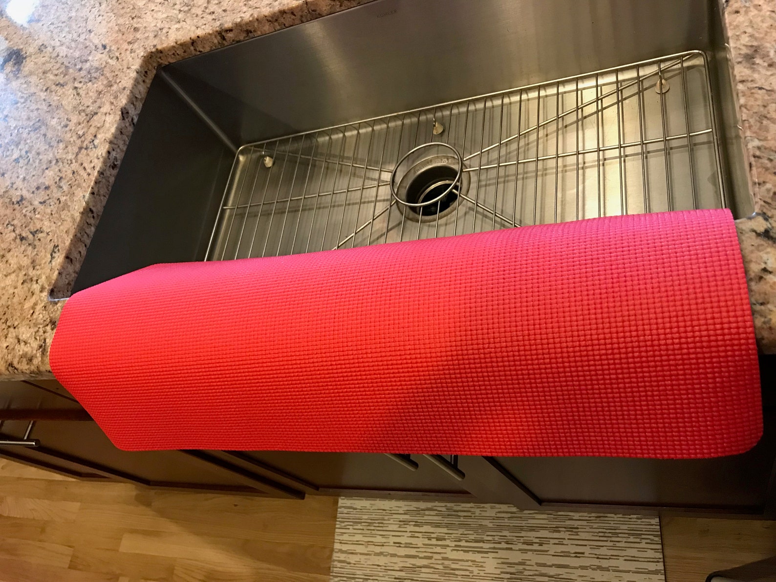 Red kitchen sink edge guard granite edge protector protects Etsy