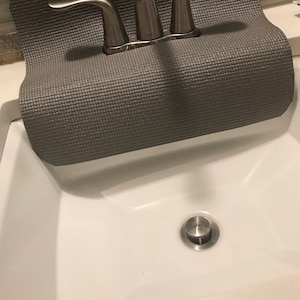 Gray Bathroom FAUCET SPLASH Guard, Drip Catcher, Protects From Water ...