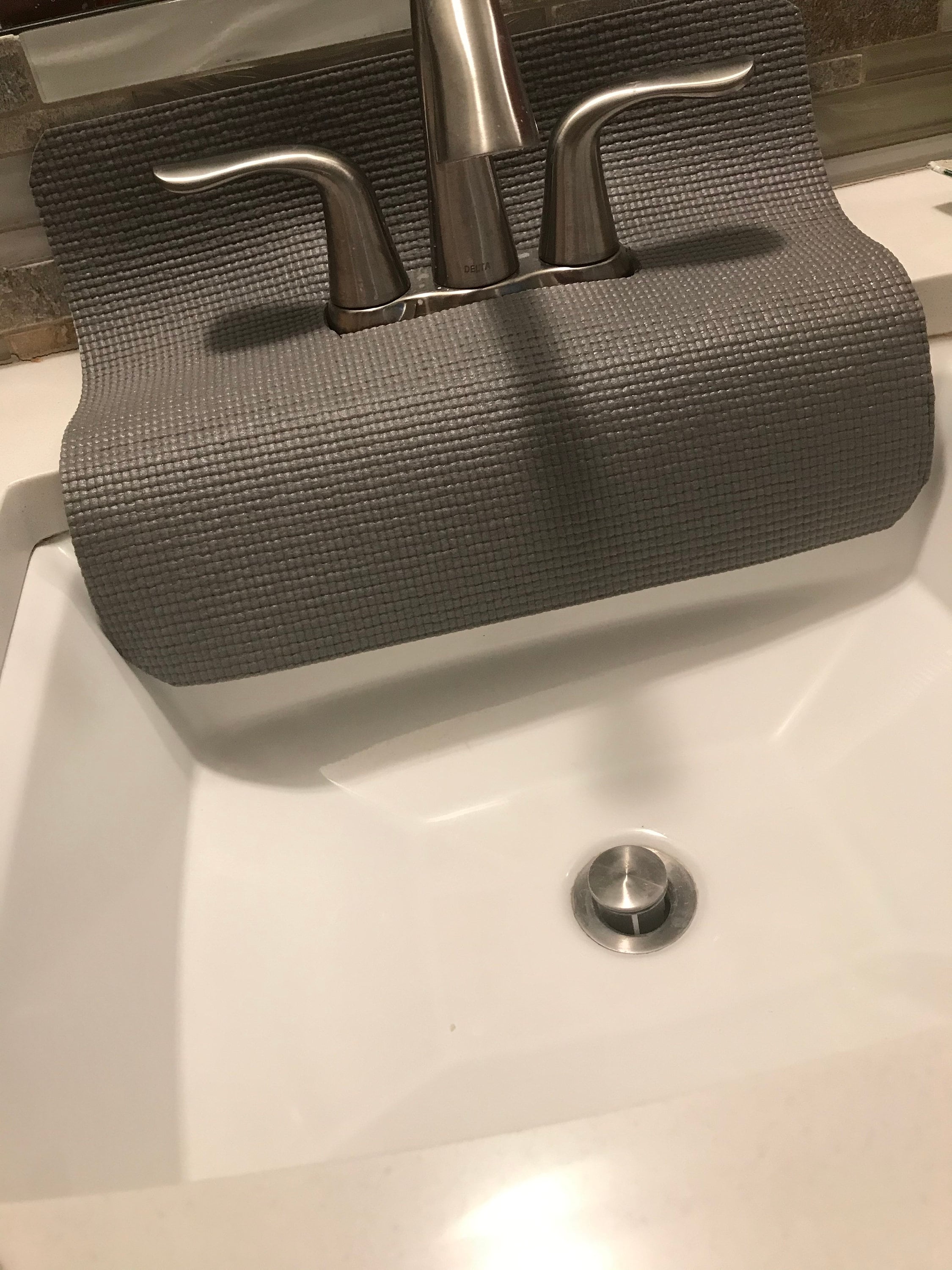 Gray Bathroom FAUCET SPLASH Guard Drip Catcher Protects From Etsy UK