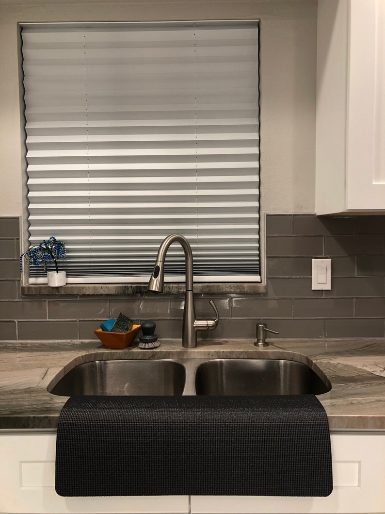 Black Double SINK EDGE GUARD Kitchen Sink Splash Guard Etsy