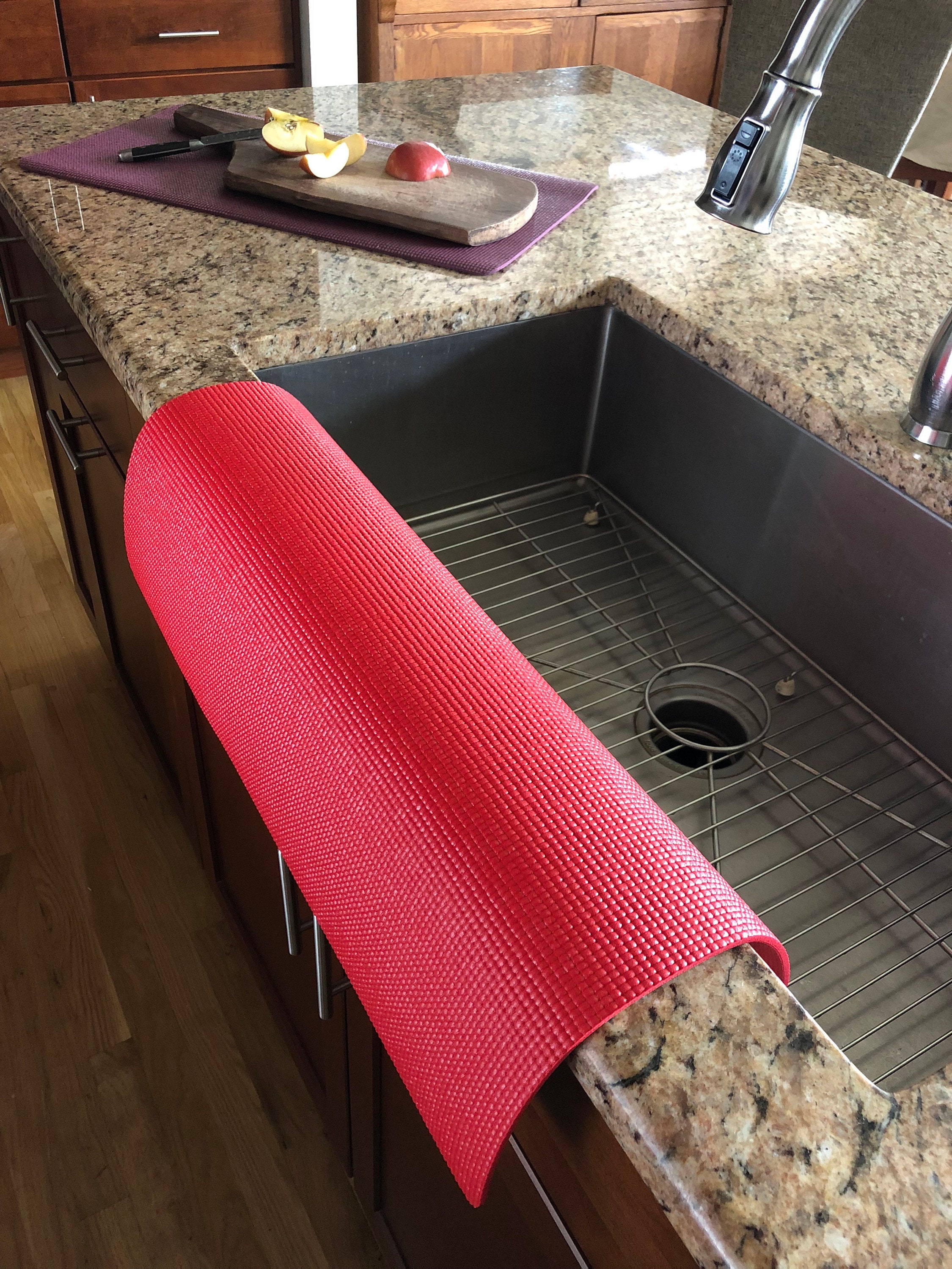 White Kitchen SINK EDGE GUARD, Protects Granite From Chipping