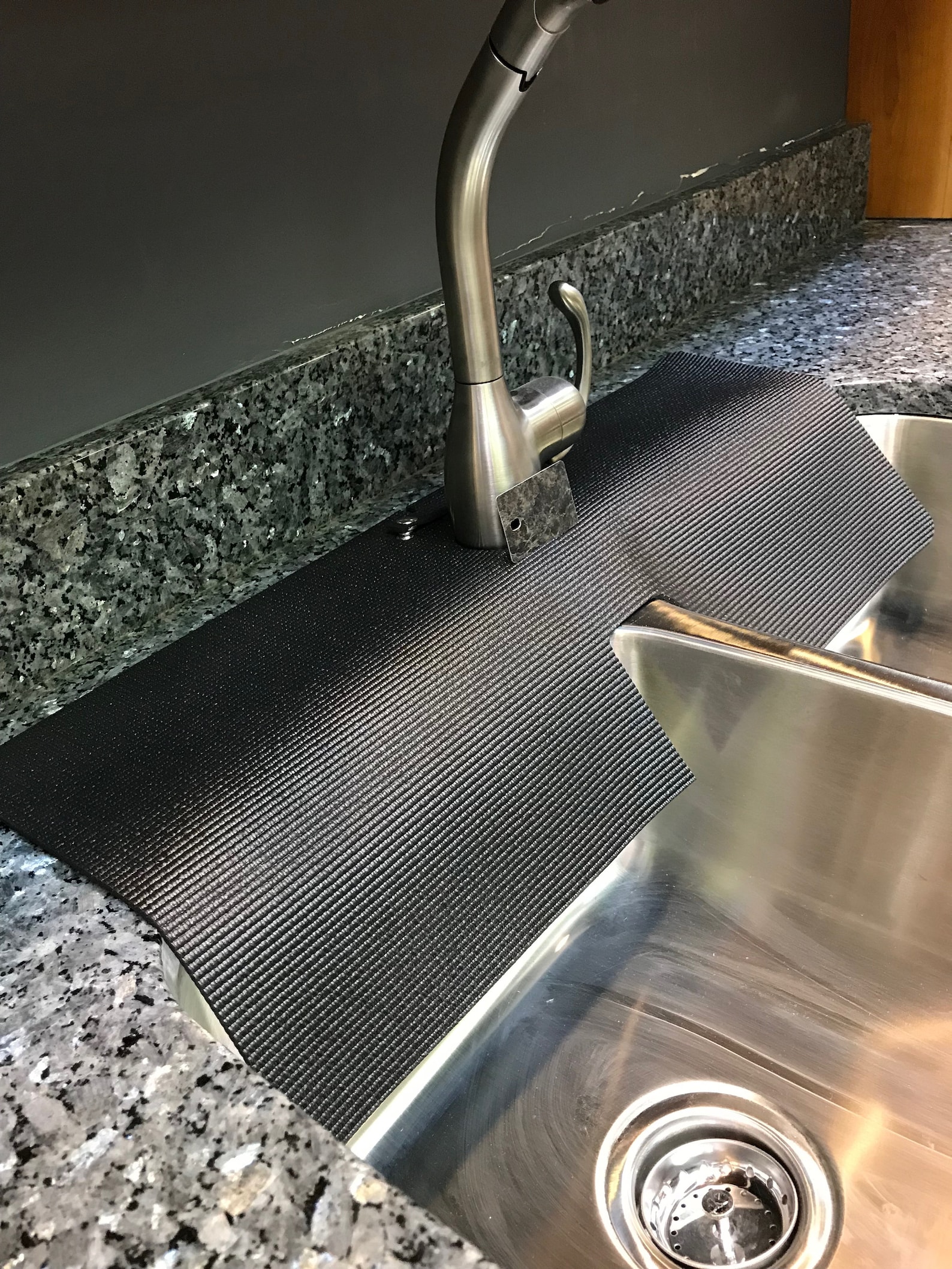 Black Double Sink FAUCET SPLASH GUARD Drip Catcher Kitchen Etsy UK