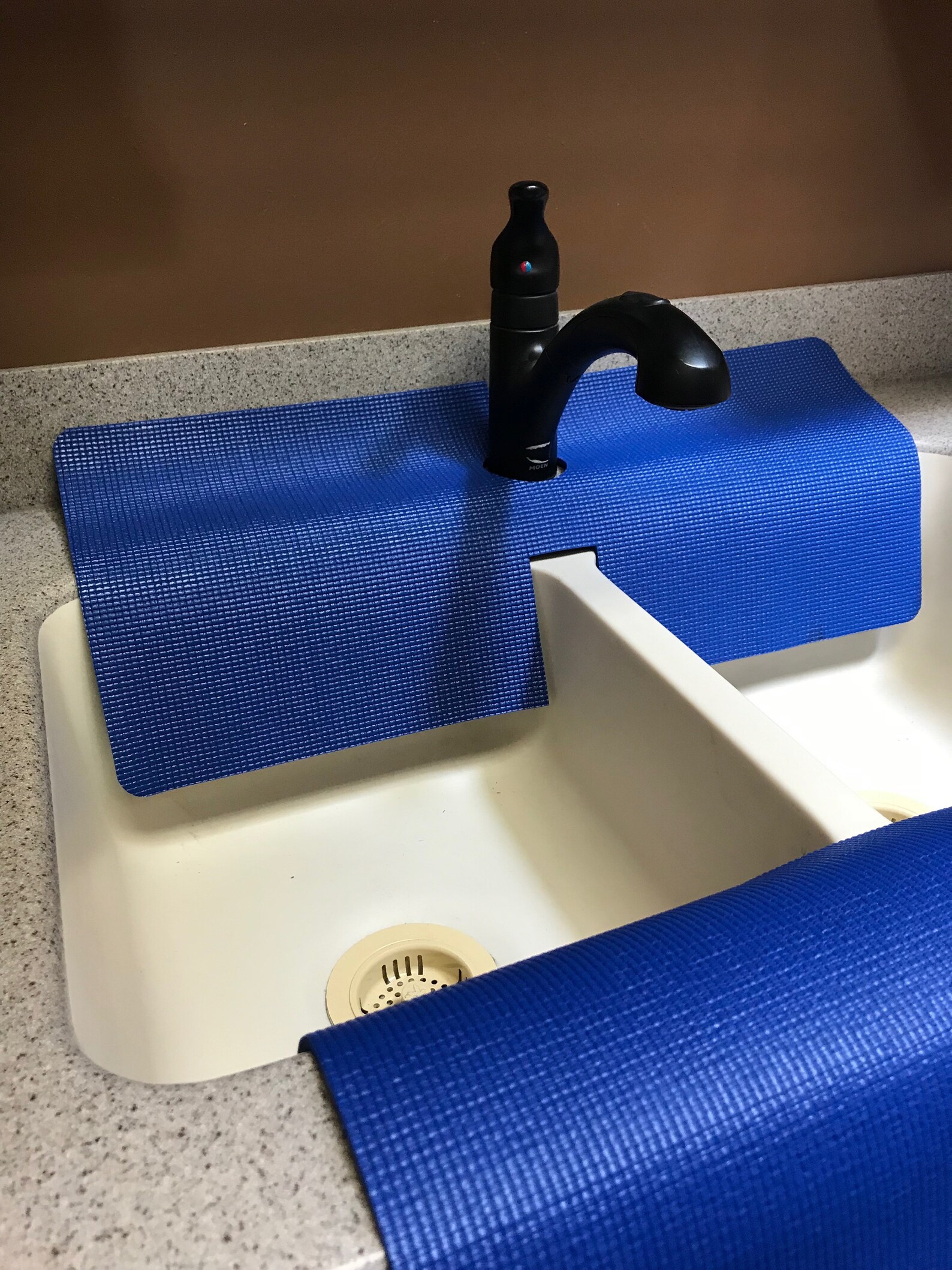 Royal Blue Double Sink FAUCET SPLASH GUARD Drip Catcher Etsy