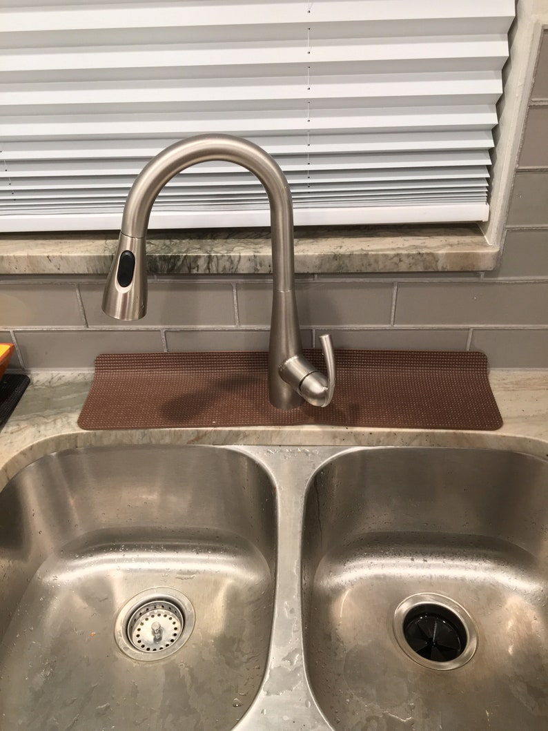 Brown Kitchen Faucet Drip Catcher Kitchen Sink Splash Etsy