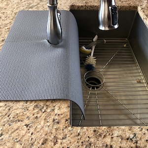 2Pcs/Set Dream Lifestyle Kitchen Faucet Absorbent Mat, Faucet Drip