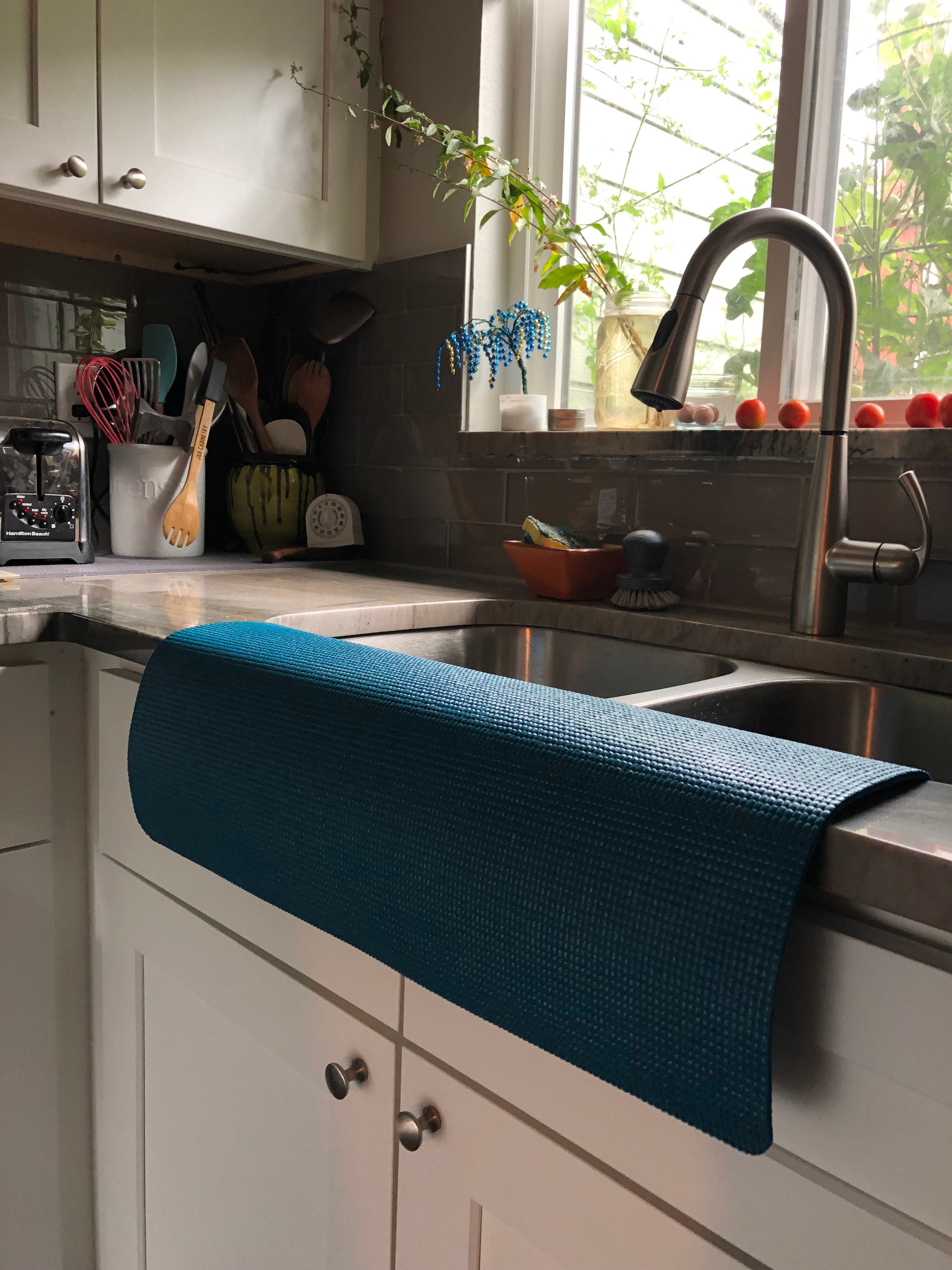 Dark Teal Double SINK EDGE GUARD Protects Granite Chipping Etsy