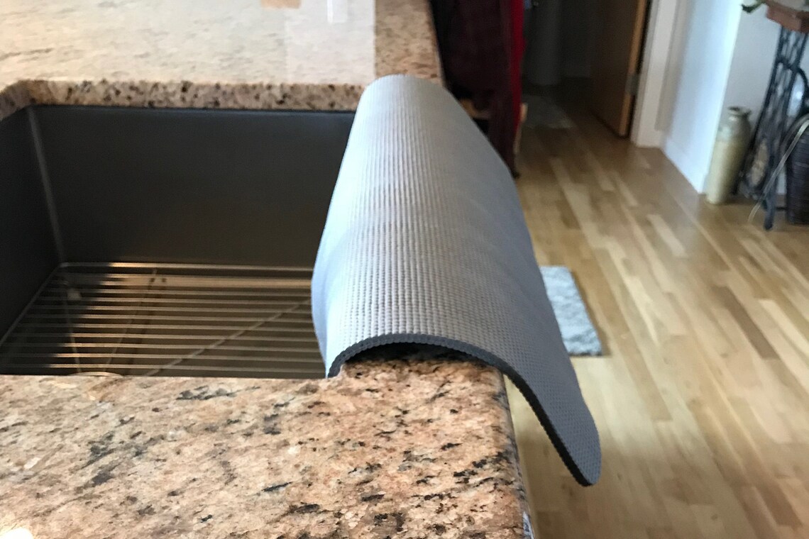 Gray kitchen sink edge guard/protector water splash/chipping Etsy