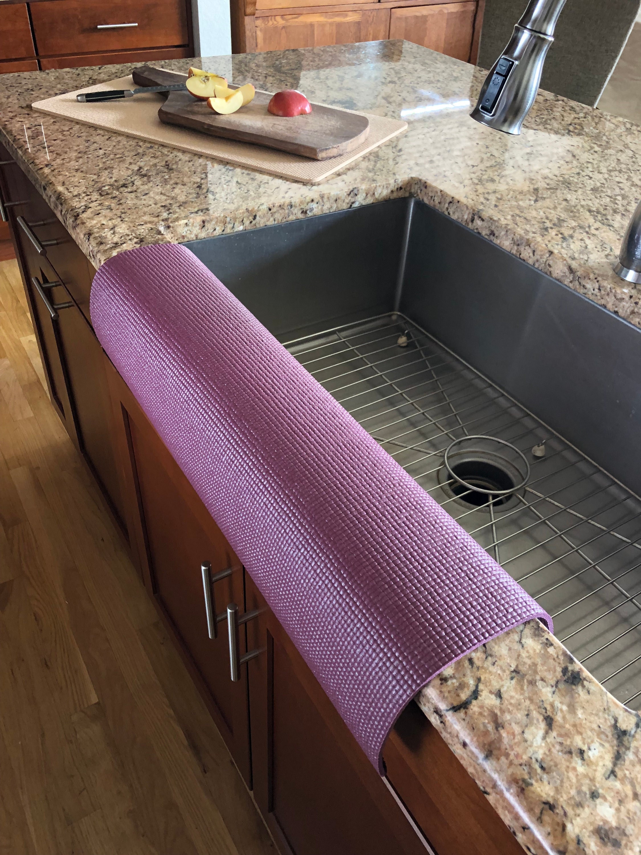 Burgundy, Kitchen SINK EDGE GUARD, Protects From Water Damage and